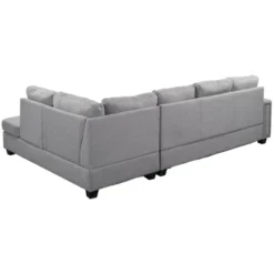 108" Reversible L-Shape Sectional Sofa Couch With Storage Ottoman-ModernLuxe -HOMES: Inside + Out Store GUEST cf67049d 154f 4dc2 ae99 6b6bcf37a836