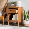 Stiva Classic Mid-Century Modern 1 Drawer Nightstand - Saracina Home -HOMES: Inside + Out Store GUEST d0ac9521 2736 469e a184 e2d227c8cc21