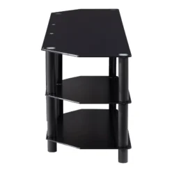 Travers Open Shelves TV Stand For TVs Up To 82" Black - CorLiving -HOMES: Inside + Out Store GUEST d2a2c665 da1c 4caa 9f6c 79c6f6aec05b