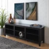 Transitional 6 Cubby Wood Open Storage Wood TV Stand For TVs Up To 80"- Saracina Home 1 Transitional 6 Cubby Wood Open Storage Wood TV Stand For TVs Up To 80"- Saracina Home -HOMES: Inside + Out Store GUEST d320a852 fd50 4d03 bb29 c285efd4dd8d