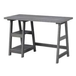 Designs2Go Trestle Desk With Shelves - Breighton Home -HOMES: Inside + Out Store GUEST d3c35582 9cbe 4d8b 93b4 313574d1e5e3