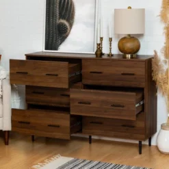 Higgins Modern Horizontal 6 Drawer Dresser - Saracina Home -HOMES: Inside + Out Store GUEST d4a007e9 9d47 4c0b b108 e3f2f1382d5a