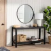 Console Table With Woven Rattan Shelf Black - Threshold™ Designed With Studio McGee 2 Console Table With Woven Rattan Shelf Black - Threshold™ Designed With Studio McGee -HOMES: Inside + Out Store GUEST d5ca4c7c 21dc 4418 b881 7ad5a979e147
