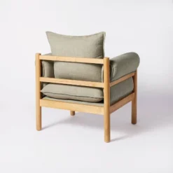 Arbon Wood Dowel Accent Chair With Cushion Arms - Threshold™ Designed With Studio McGee -HOMES: Inside + Out Store GUEST d9150c7b aece 4f3c 8d87 90a428d31cc5
