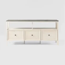 Farmhouse 3 Drawer Wood TV Stand For TVs Up To 65" - Saracina Home 30 Farmhouse 3 Drawer Wood TV Stand For TVs Up To 65" - Saracina Home -HOMES: Inside + Out Store GUEST d9730f71 b9b6 492b a5cf a4fc4c23ddea