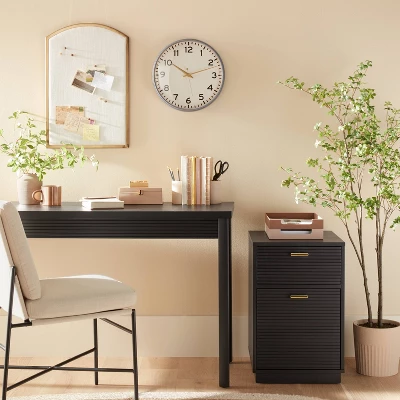 Grooved Wood 2-Drawer Vertical Filing Cabinet - Hearth & Hand™ With Magnolia 3 Grooved Wood 2-Drawer Vertical Filing Cabinet - Hearth & Hand™ With Magnolia