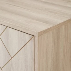 Vik Modern Boho 4 Door Herringbone TV Stand For TVs Up To 80" - Saracina Home -HOMES: Inside + Out Store GUEST dc6efbef b8ac 475f a48e a7b2b59eda7f