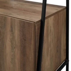 72" Open Shelf And Closed Storage Cabinet Ladder Bookcase - Saracina Home -HOMES: Inside + Out Store GUEST ded49d99 27c1 4ea8 a1ba cd985adc4624