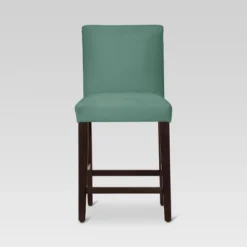 25" Velvet Parsons Counter Height Barstool Wood - Threshold™ -HOMES: Inside + Out Store GUEST e3973a5e 5bf0 429e 8c8c 321e5ddb261c