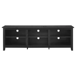 Transitional 6 Cubby Wood Open Storage Wood TV Stand For TVs Up To 80"- Saracina Home 21 Transitional 6 Cubby Wood Open Storage Wood TV Stand For TVs Up To 80"- Saracina Home -HOMES: Inside + Out Store GUEST e4c39780 fb14 4bd8 b437 8185f460c007