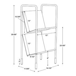 Two-Tier Metal Vinyl Record Storage Rack Black - Hearth & Hand™ With Magnolia -HOMES: Inside + Out Store GUEST e61e656a 2061 4a63 b99c 85e84f0ab94f