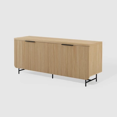Modern 4 Door Reeded Sideboard - Saracina Home 8 Modern 4 Door Reeded Sideboard - Saracina Home - Image 6