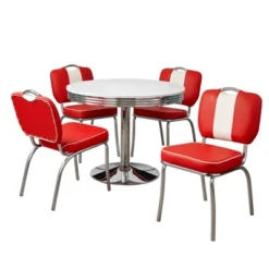 5pc Raleigh Retro Dining Set - Buylateral -HOMES: Inside + Out Store GUEST e6f1a4bb c6c2 4cb3 af6f 800b31384c20