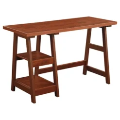 Designs2Go Trestle Desk With Shelves - Breighton Home -HOMES: Inside + Out Store GUEST e9cc924e 4291 4243 ac31 220955c22f8e