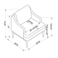 Howell Upholstered Accent Chair With Wood Base - Threshold™ Designed With Studio McGee 16 Howell Upholstered Accent Chair With Wood Base - Threshold™ Designed With Studio McGee -HOMES: Inside + Out Store GUEST eaa765f5 26c5 4ecb 8f54 dd96378e2465