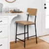 Wood & Steel Counter Stool -Natural/Black - Hearth & Hand™ With Magnolia -HOMES: Inside + Out Store GUEST eb4c6eaf fe1a 4354 a468 e825ff634758