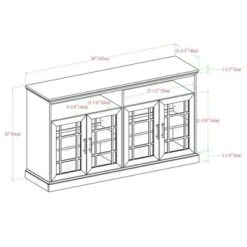 Transitional 4 Door Windowpane TV Stand For TVs Up To 65" - Saracina Home 20 Transitional 4 Door Windowpane TV Stand For TVs Up To 65" - Saracina Home -HOMES: Inside + Out Store GUEST ed2005eb 89f7 433b a81a f537715559df