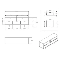Cara Mid-Century Modern 3 Drawer TV Stand For TVs Up To 65" - Saracina Home 36 Cara Mid-Century Modern 3 Drawer TV Stand For TVs Up To 65" - Saracina Home -HOMES: Inside + Out Store GUEST eddff1d9 3448 4181 a60a 1b127bbf16df