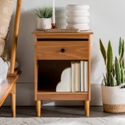 Stiva Classic Mid-Century Modern 1 Drawer Nightstand - Saracina Home 28 Stiva Classic Mid-Century Modern 1 Drawer Nightstand - Saracina Home -HOMES: Inside + Out Store GUEST ee2f70db 4e78 4367 afb5 cf038cb6780d