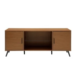 2 Door Mid-Century Modern Wood Storage TV Stand For TVs Up To 65" - Saracina Home 26 2 Door Mid-Century Modern Wood Storage TV Stand For TVs Up To 65" - Saracina Home -HOMES: Inside + Out Store GUEST ef4808bd 6d36 452d a035 37eb52642cdf