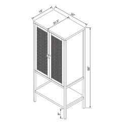 66" East Bluff Woven Cabinet Black - Threshold™ Designed With Studio McGee -HOMES: Inside + Out Store GUEST f0f96919 4336 4aac bf37 3083b43583f1