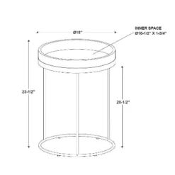 Wood & Steel Accent Side Table - Natural/Black - Hearth & Hand™ With Magnolia -HOMES: Inside + Out Store GUEST f1970950 e325 494c 9c80 57b3608cf0fd
