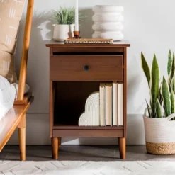 Stiva Classic Mid-Century Modern 1 Drawer Nightstand - Saracina Home 30 Stiva Classic Mid-Century Modern 1 Drawer Nightstand - Saracina Home -HOMES: Inside + Out Store GUEST f1f5300e 5364 40db 96ef 77bca274ed96