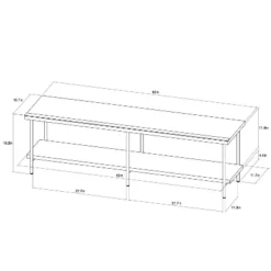 Wood And Metal TV Stand For TVs Up To 60" - Room Essentials™ 11 Wood And Metal TV Stand For TVs Up To 60" - Room Essentials™ -HOMES: Inside + Out Store GUEST f2ab031b ee97 4ed0 a48d 1bc0bae2773f