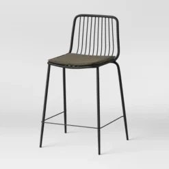 Set Of 2 Sodra Rounded Seat Wire Counter Height Barstool Black - Threshold™ -HOMES: Inside + Out Store GUEST f3977ede cee1 4f10 9a89 a9cc685fe28a
