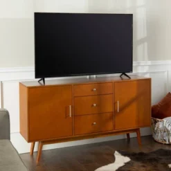 Mid-Century Modern Wood Console TV Stand For TVs Up To 65" - Saracina Home 11 Mid-Century Modern Wood Console TV Stand For TVs Up To 65" - Saracina Home -HOMES: Inside + Out Store GUEST f4776153 9248 4743 8fa8 bef9a1fa29c7