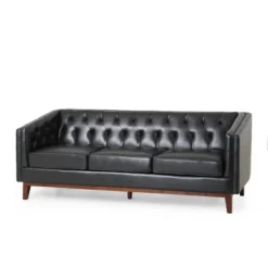 Ovando Contemporary Upholstered 3 Seater Sofa - Christopher Knight Home -HOMES: Inside + Out Store GUEST f4dd6d22 3980 48c9 be82 1ba0e36ed9c3