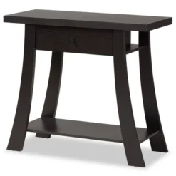 Herman Wood 1 Drawer Console Table - Baxton Studio -HOMES: Inside + Out Store GUEST f57d4625 8d92 4704 8ef1 499dd7f33480