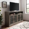 Transitional 4 Door Windowpane TV Stand For TVs Up To 65" - Saracina Home 2 Transitional 4 Door Windowpane TV Stand For TVs Up To 65" - Saracina Home -HOMES: Inside + Out Store GUEST f65e182b 32d5 42aa 9fc8 2e5b84107c24