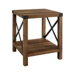 Sophie Rustic Industrial X Frame Side Table - Saracina Home -HOMES: Inside + Out Store GUEST f915e628 130c 4cb9 b6c1 9e1deeb835fb