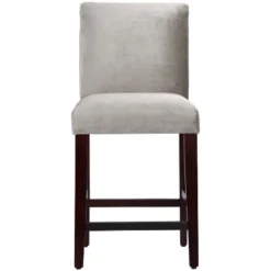 25" Velvet Parsons Counter Height Barstool Wood - Threshold™ -HOMES: Inside + Out Store GUEST f9dfe6cc 73c9 46f6 9146 046c7990b68e