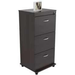40.16" 3 Drawer Locking File Cabinet Espresso - Inval 17 40.16" 3 Drawer Locking File Cabinet Espresso - Inval -HOMES: Inside + Out Store GUEST fb2d5eb7 eefe 4761 ab1d 5cb2d85754f5