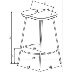 Metal Base Counter Height Barstools With Wood Seat Brown - Threshold™ Designed With Studio McGee -HOMES: Inside + Out Store GUEST fc6ba567 7d0a 4f6c a2d1 6fb42b1cfa64