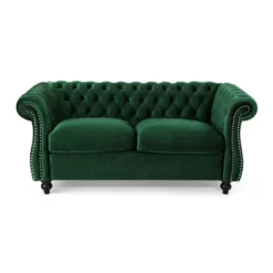 Somerville Traditional Chesterfield Loveseat - Christopher Knight Home -HOMES: Inside + Out Store GUEST fd684556 2dda 4409 9319 b610edd5f60a