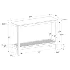 Console Table With Woven Rattan Shelf Black - Threshold™ Designed With Studio McGee -HOMES: Inside + Out Store GUEST fd806213 5ef7 492e a065 be15b39cc53e